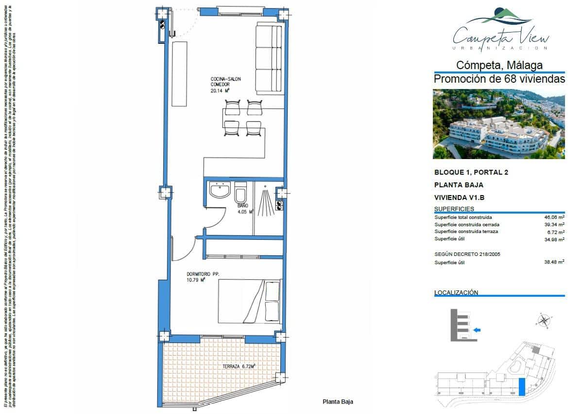 1 sypialnia Apartament na sprzedaż w Competa - 148 000 € (Ref: 9999688)