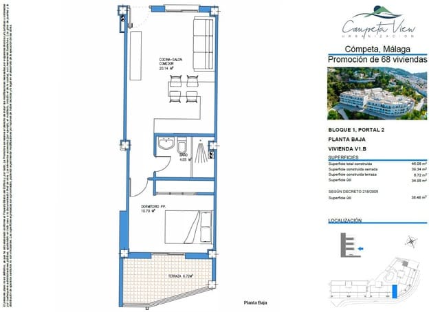 1 sypialnia Apartament na sprzedaż w Cómpeta - 148 000 € (Ref: 9999688)
