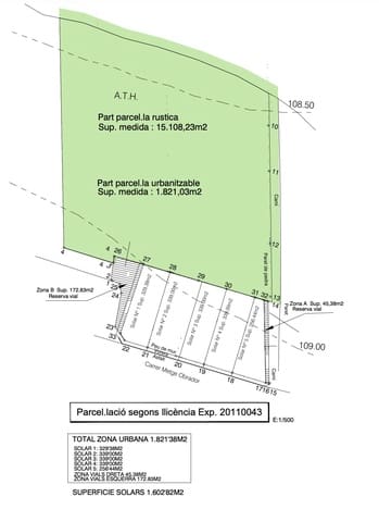 Byggetomt til salgs i Cas Concos, Felanitx - € 1 850 000 (Ref: 10160032)