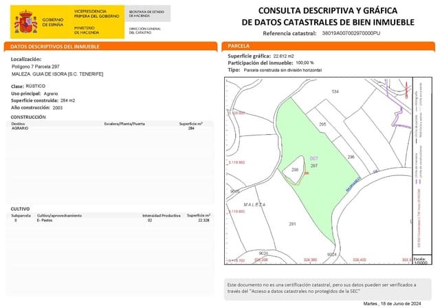 Terre non Aménagée à vendre à Guía de Isora - 120 000 € (Ref: 8371511)
