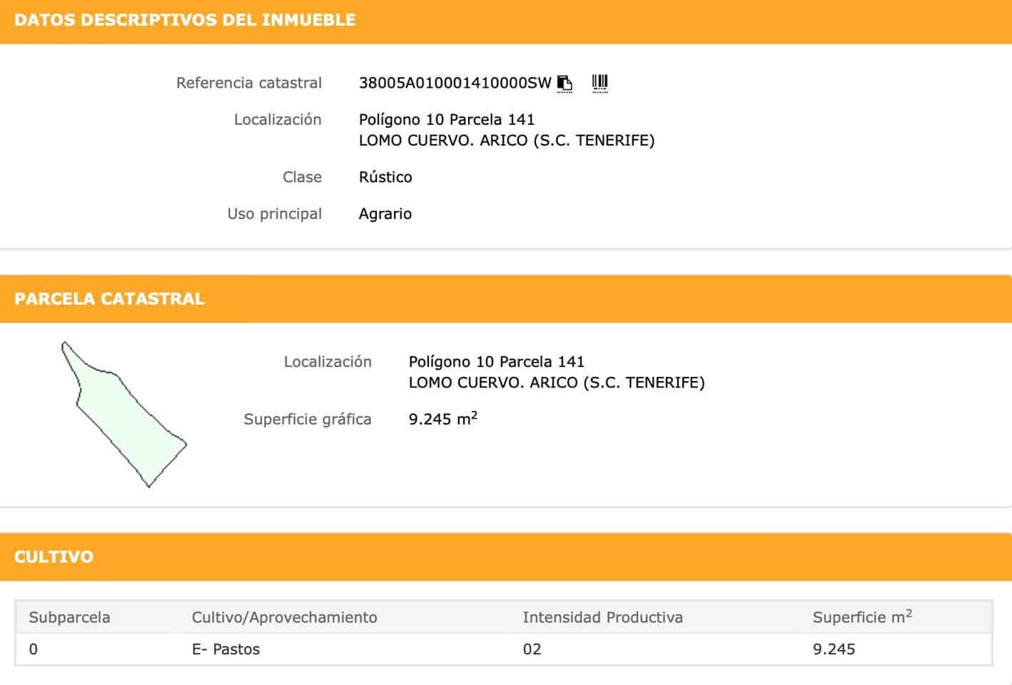 Terre non Aménagée à vendre à Arico - 42 000 € (Ref: 8840502)