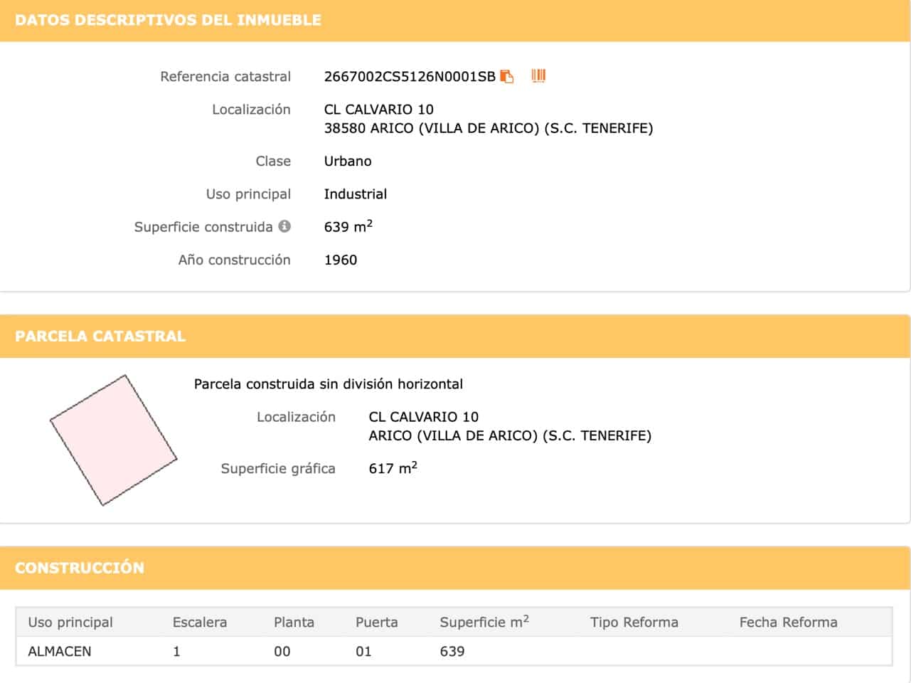 Erhverv til salg i Villa de Arico - € 300.000 (Ref: 8971381)