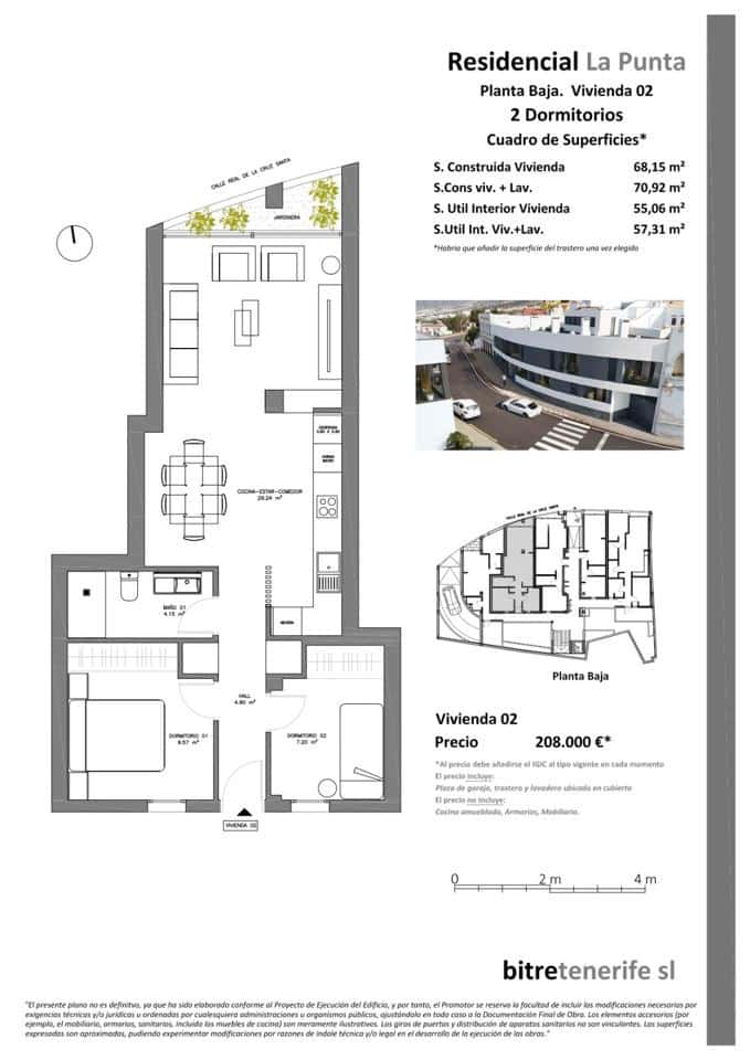 3 slaapkamer Flat te koop in Los Realejos met garage - € 215.499 (Ref: 8981643)