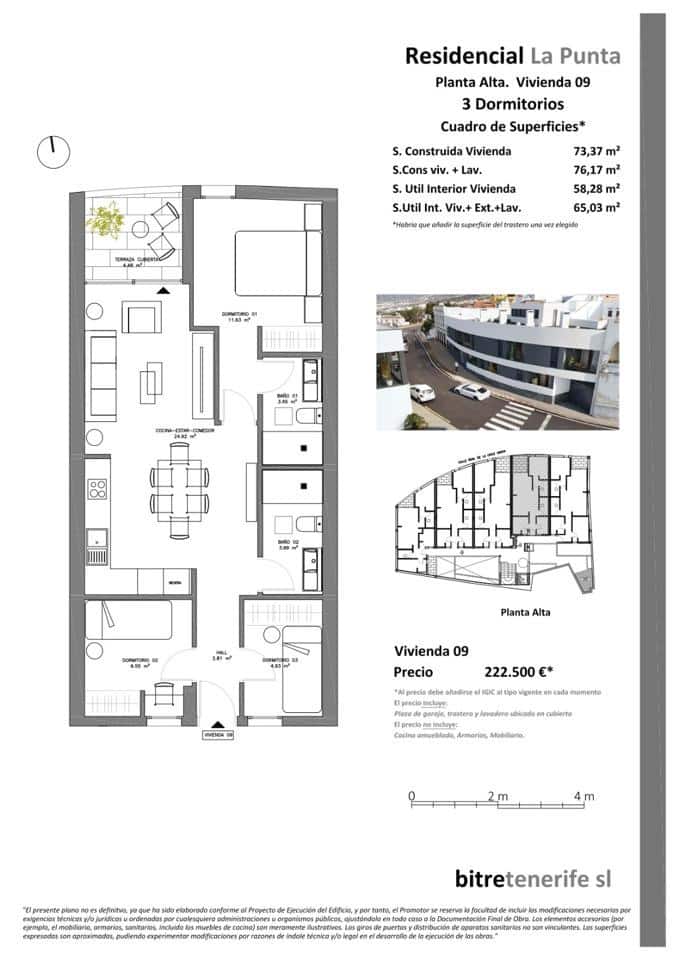 3 slaapkamer Flat te koop in Los Realejos met garage - € 215.499 (Ref: 8981643)