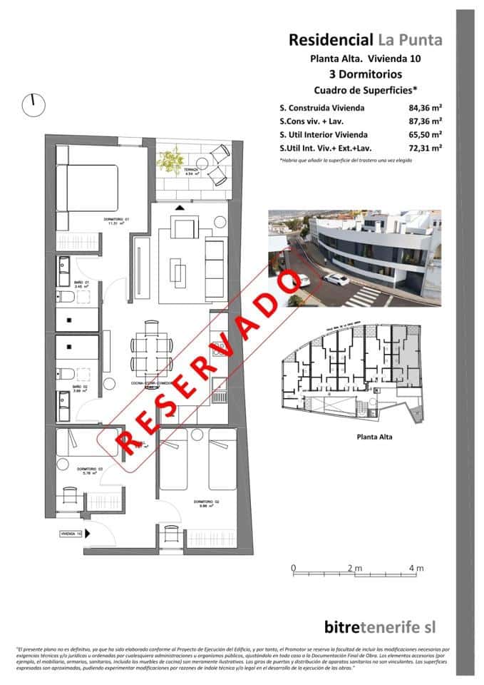 3 slaapkamer Flat te koop in Los Realejos met garage - € 215.499 (Ref: 8981643)