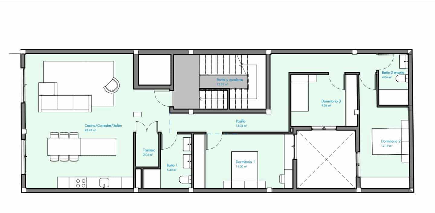 3 bedroom Flat for sale in San Cristobal de La Laguna - € 285,000 (Ref: 9345282)
