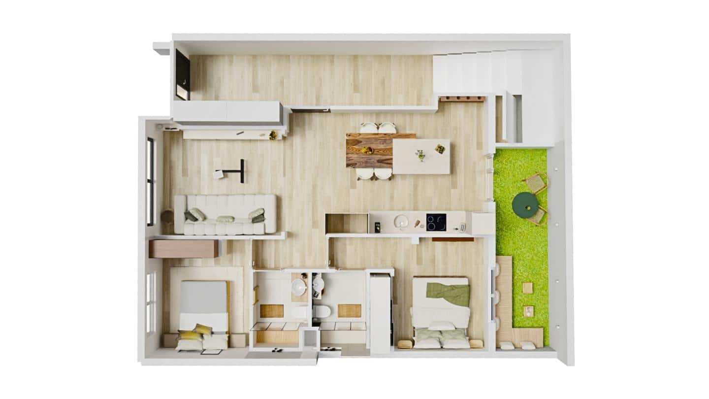 2 soveværelse Lejlighed til salg i San Cristobal de La Laguna - € 246.000 (Ref: 9357535)