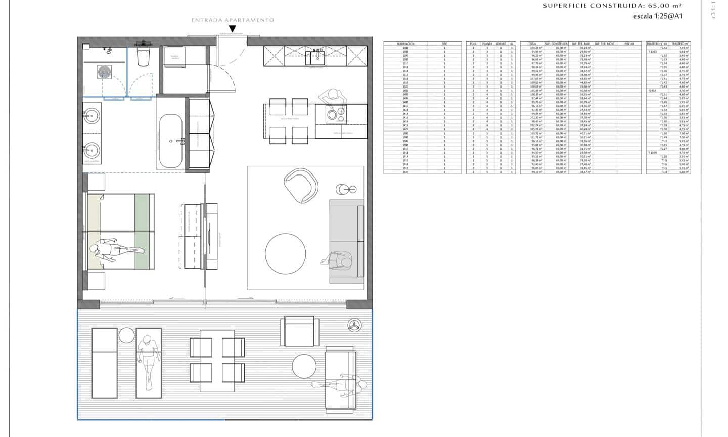 1 sovrum Lägenhet till salu i Adeje med pool garage - 780 000 € (Ref: 9897291)