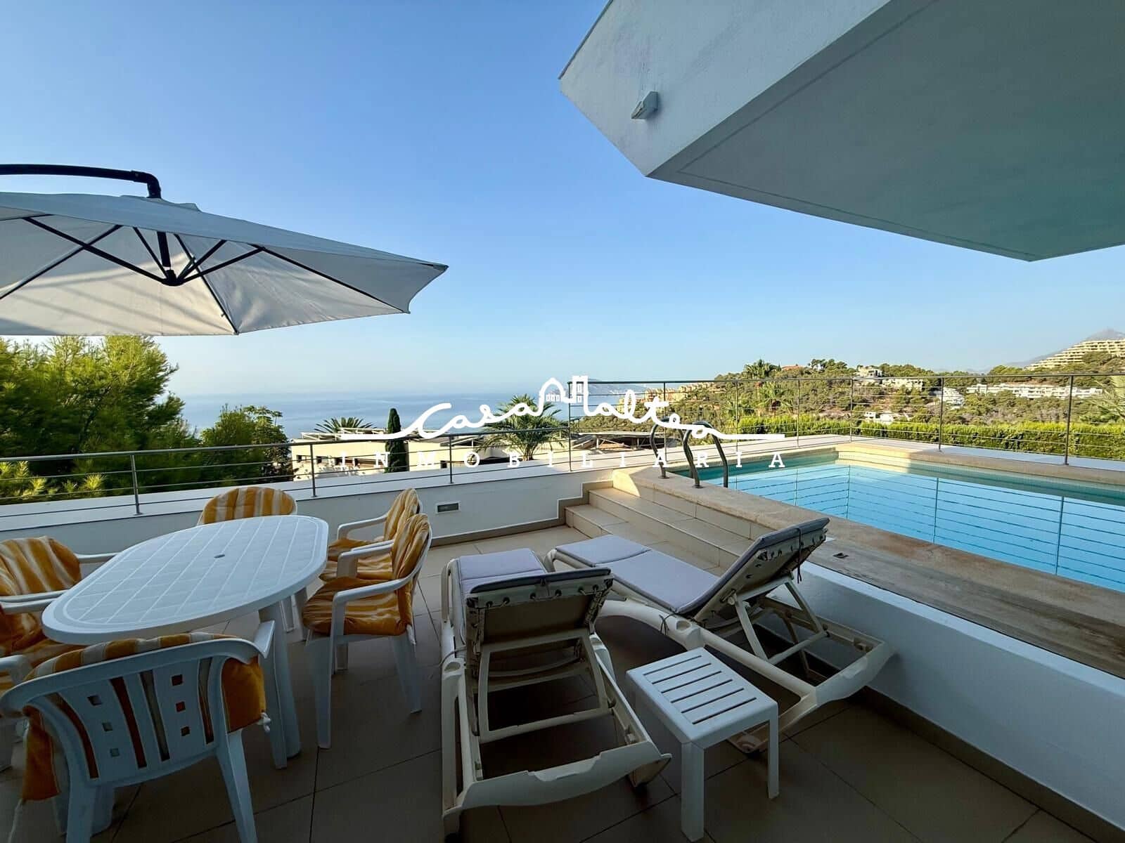 Villa/Maison de 4 chambres à louer à Altea avec piscine garage - 2 800 € (Ref: 10015705)