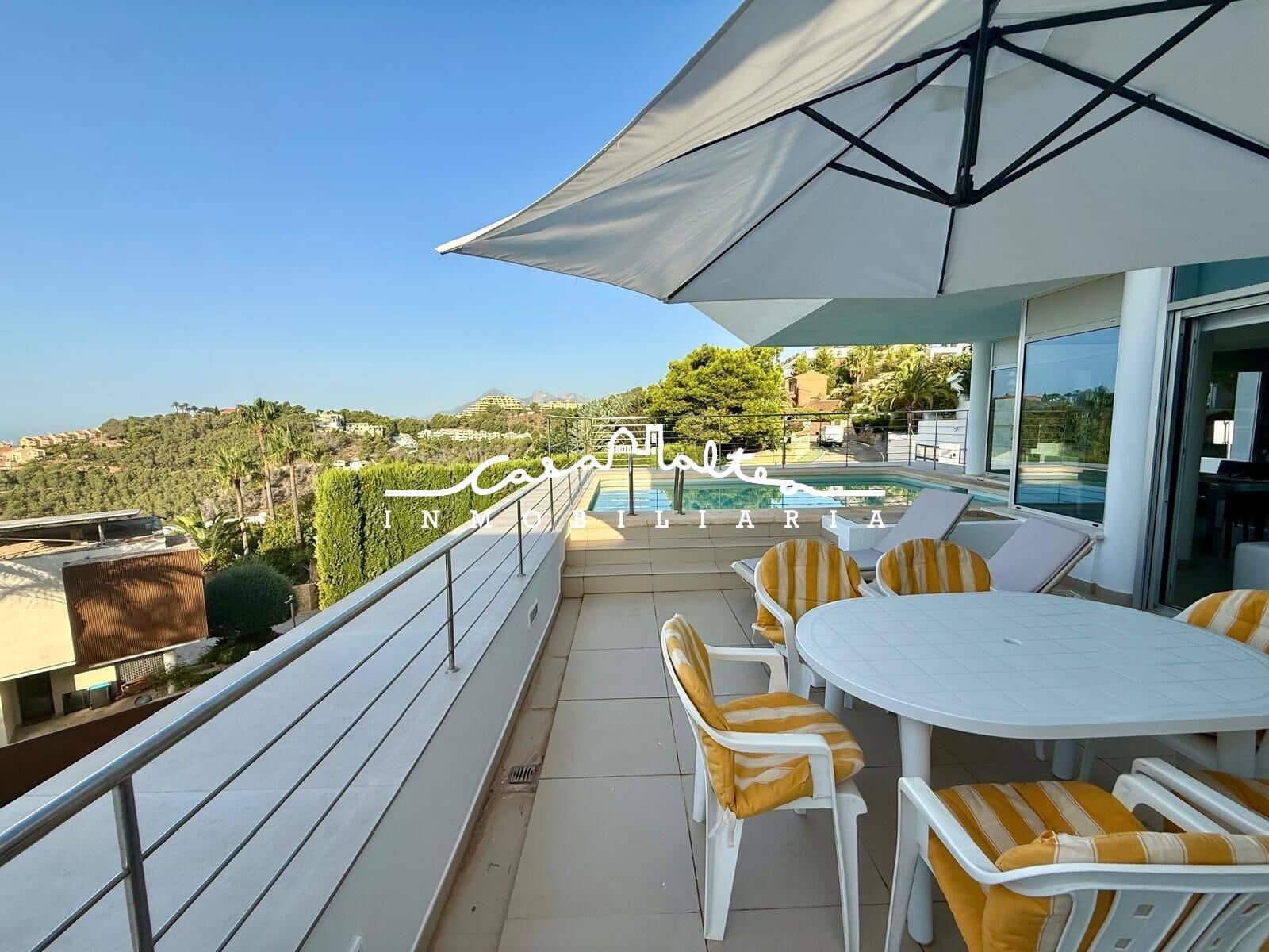 Villa/Maison de 4 chambres à louer à Altea avec piscine garage - 2 800 € (Ref: 10015705)