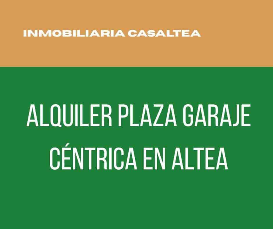 Garaje en Altea en alquiler - 110 € (Ref: 9846573)