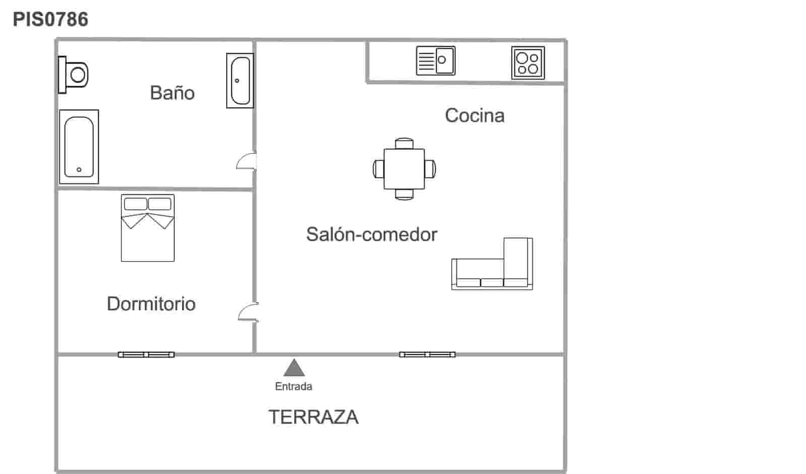 1 bedroom Flat for sale in Lloret de Mar - € 160,000 (Ref: 10085452)