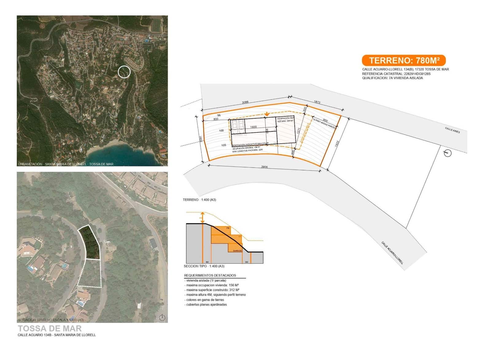 Grunde uden byggetilladelser til salg i Tossa de Mar - € 122.000 (Ref: 8342796)