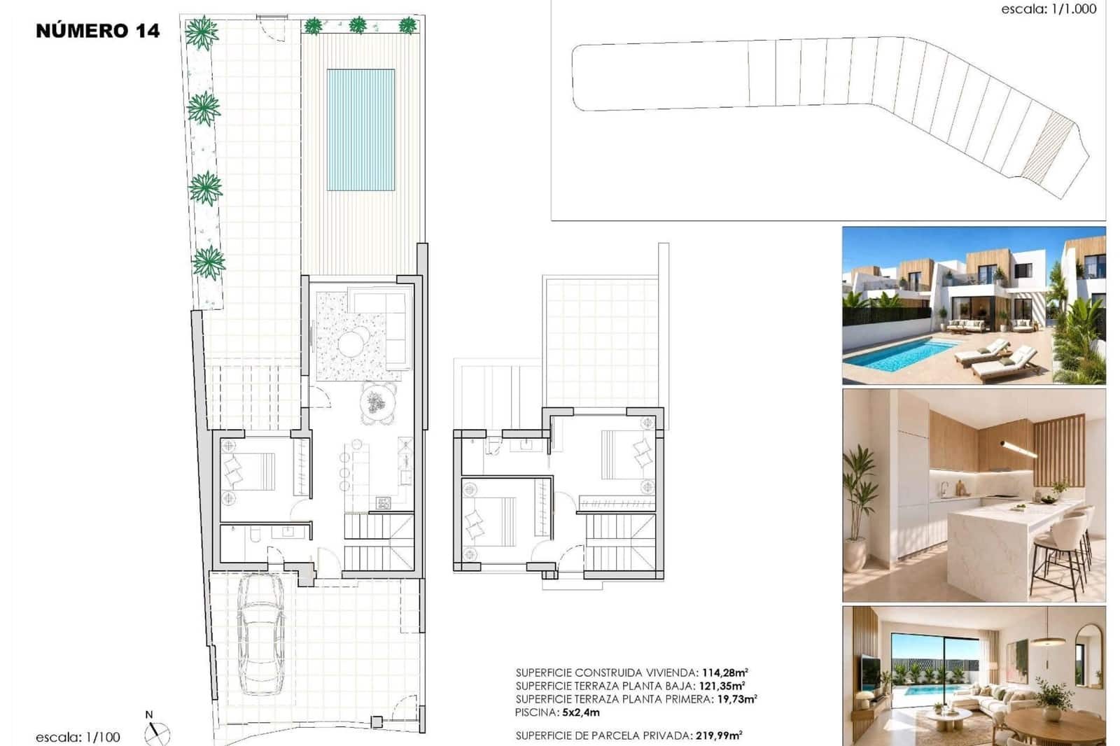 3 bedroom Townhouse for sale in Torre-Pacheco with pool - € 459,900 (Ref: 10041782)