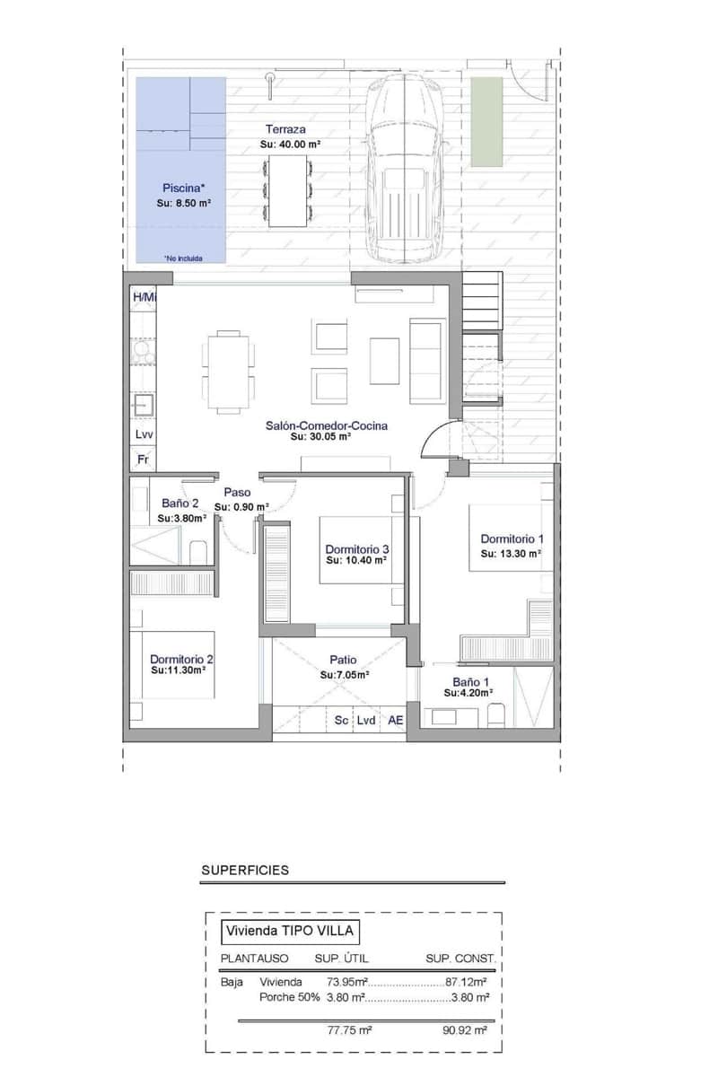 3 sypialnia Dom na sprzedaż w Condado de Alhama z basenem - 325 000 € (Ref: 10041920)
