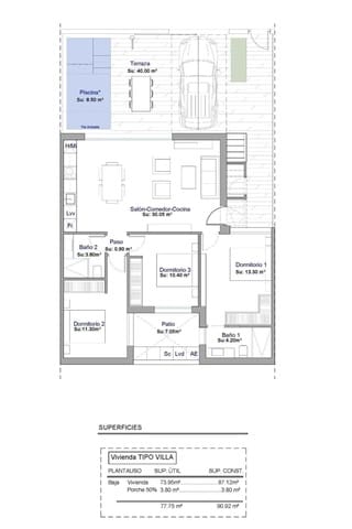 3 sypialnia Dom na sprzedaż w Condado de Alhama, Alhama de Murcia z basenem - 325 000 € (Ref: 10041920)