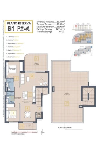 3 Zimmer Apartment zu verkaufen in Las Lomas de Rame - Bahía Bella, Los Alcázares mit Pool - 429.900 € (Ref: 10048421)