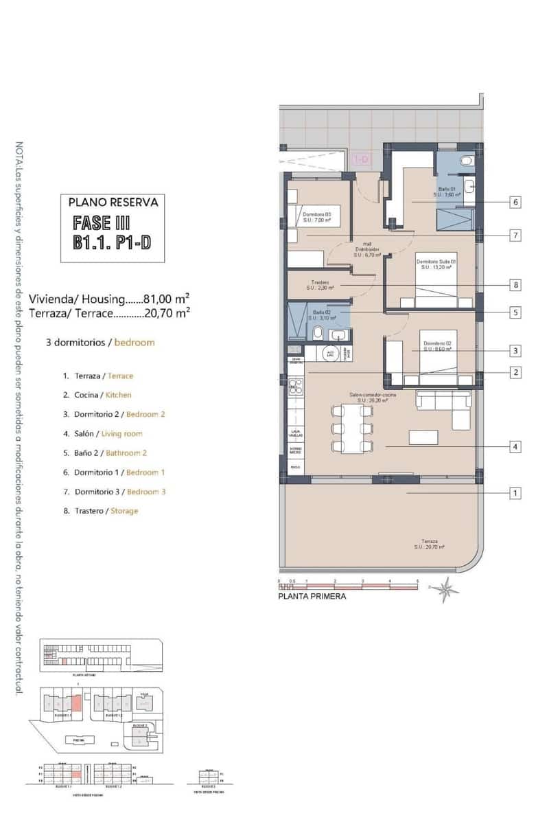 3 slaapkamer Appartement te koop in Los Alcazares met zwembad - € 389.900 (Ref: 10048422)