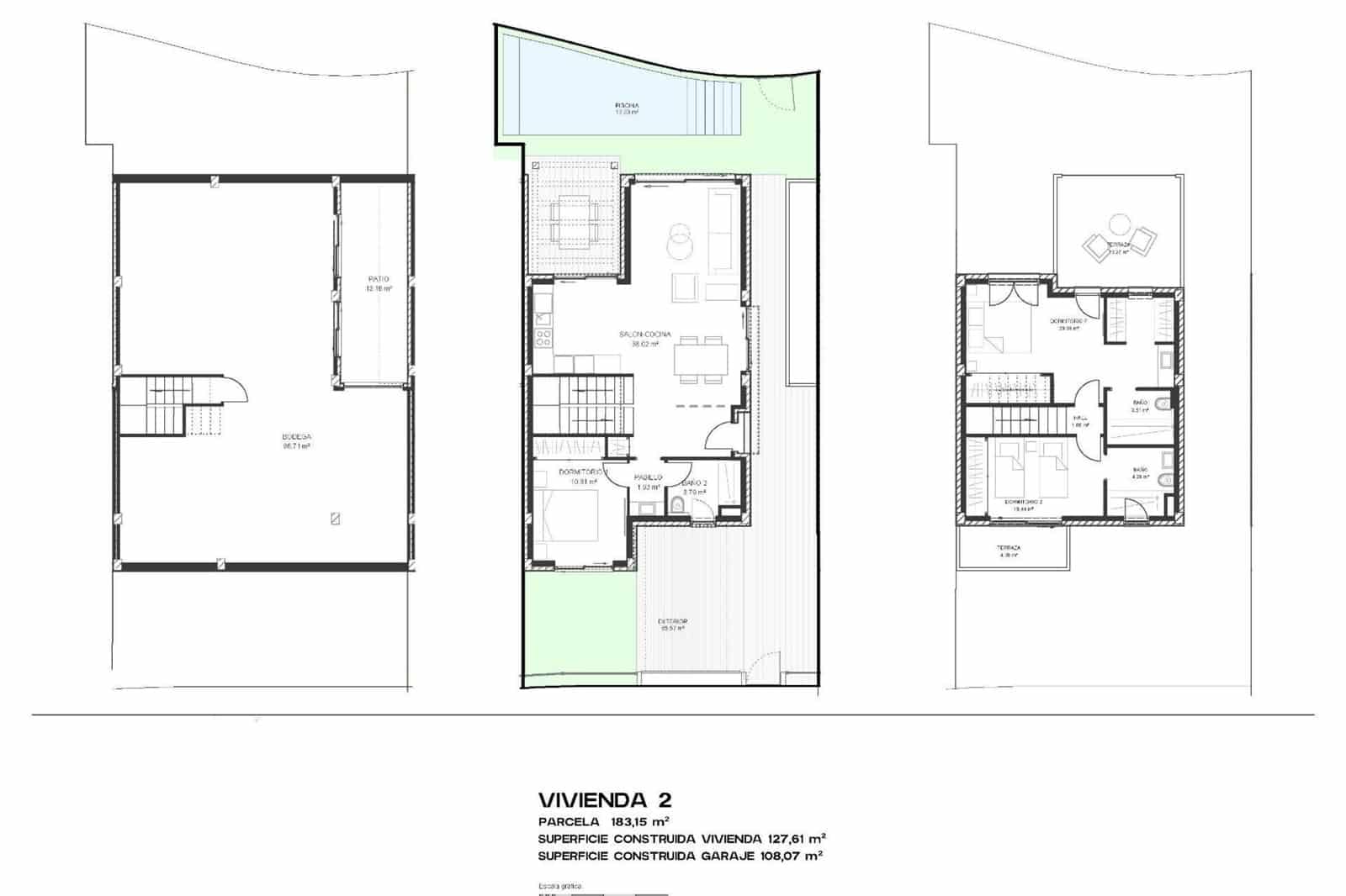 3 slaapkamer Villa te koop in Torre-Pacheco met zwembad - € 550.000 (Ref: 10054406)