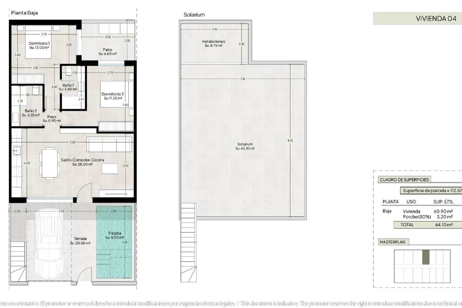 2 quarto Casa em Banda para venda em Condado de Alhama com piscina - 287 000 € (Ref: 10073111)