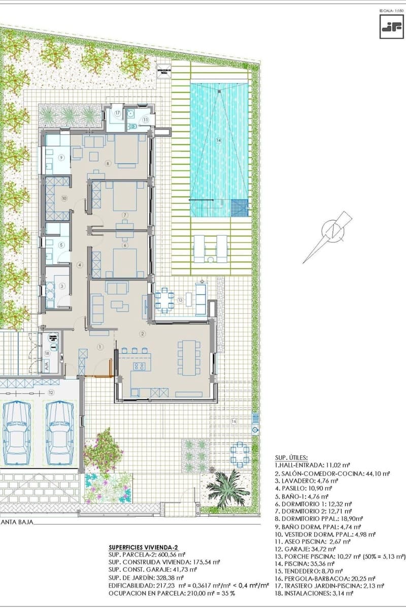 3 makuuhuone Huvila myytävänä paikassa San Javier mukana uima-altaan - 1 390 000 € (Ref: 10101446)