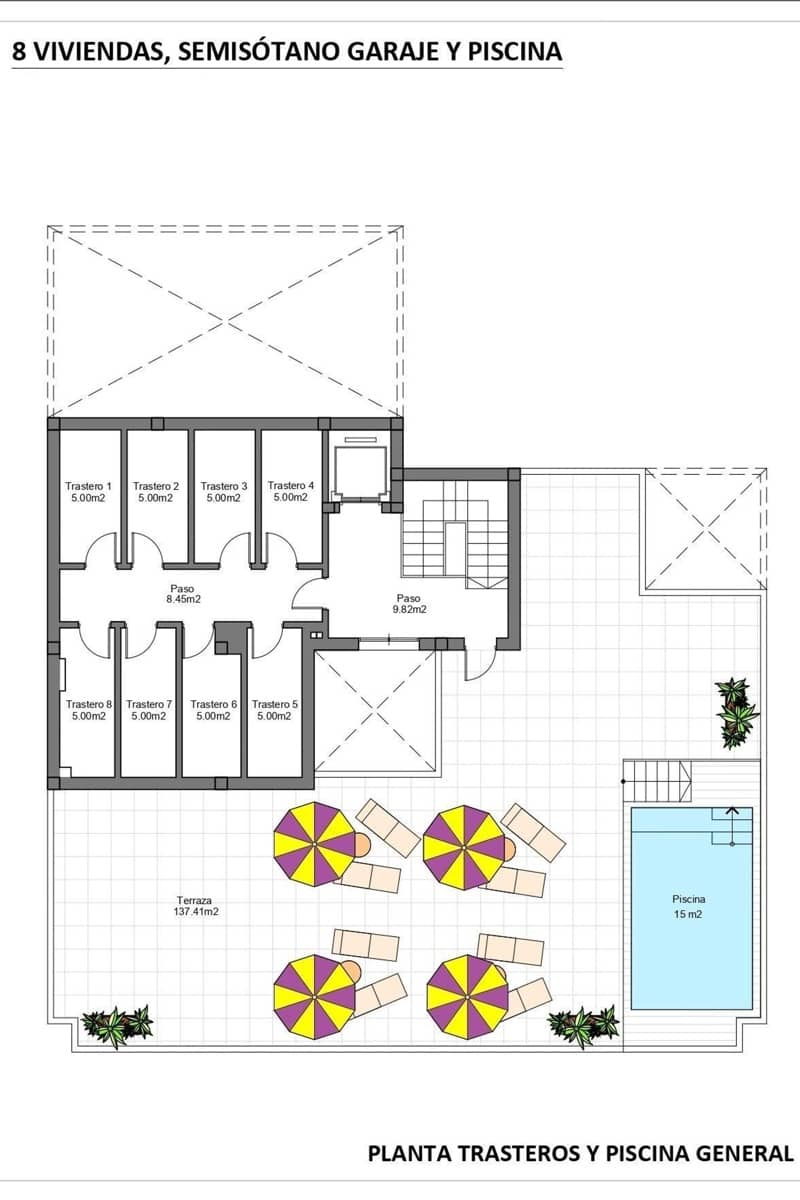 2 soveværelse Lejlighed til salg i Lo Pagan med swimmingpool - € 282.400 (Ref: 10113446)