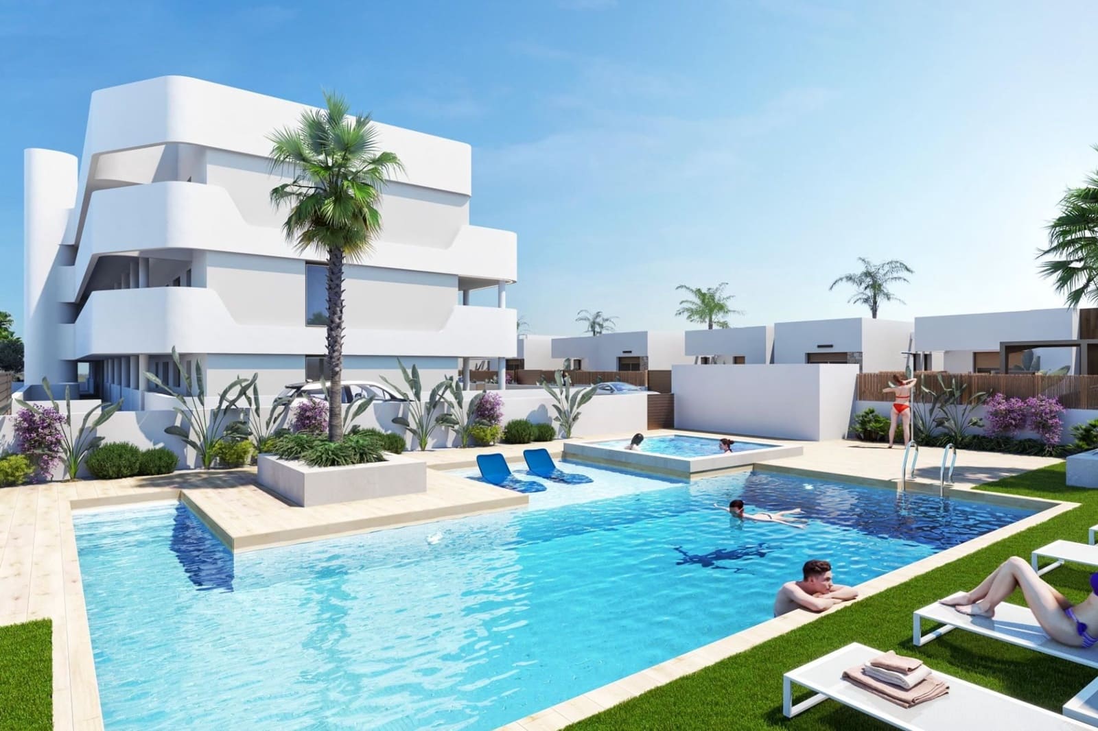 Apartamento de 2 habitaciones en Los Alcázares en venta con piscina garaje - 275.000 € (Ref: 10118218)