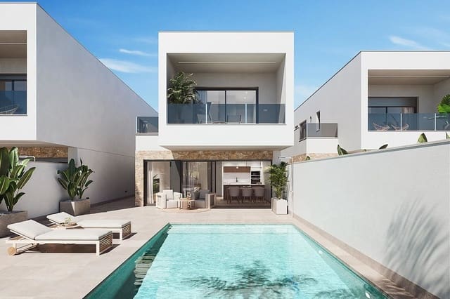 Chalet de 3 habitaciones en San Pedro del Pinatar ciudad, San Pedro del Pinatar en venta con piscina garaje - 455.000 € (Ref: 10120424)