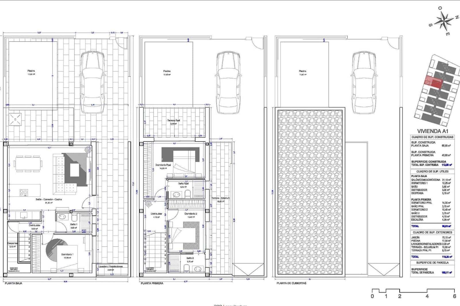 Chalet de 3 habitaciones en San Pedro del Pinatar en venta con piscina garaje - 455.000 € (Ref: 10120424)