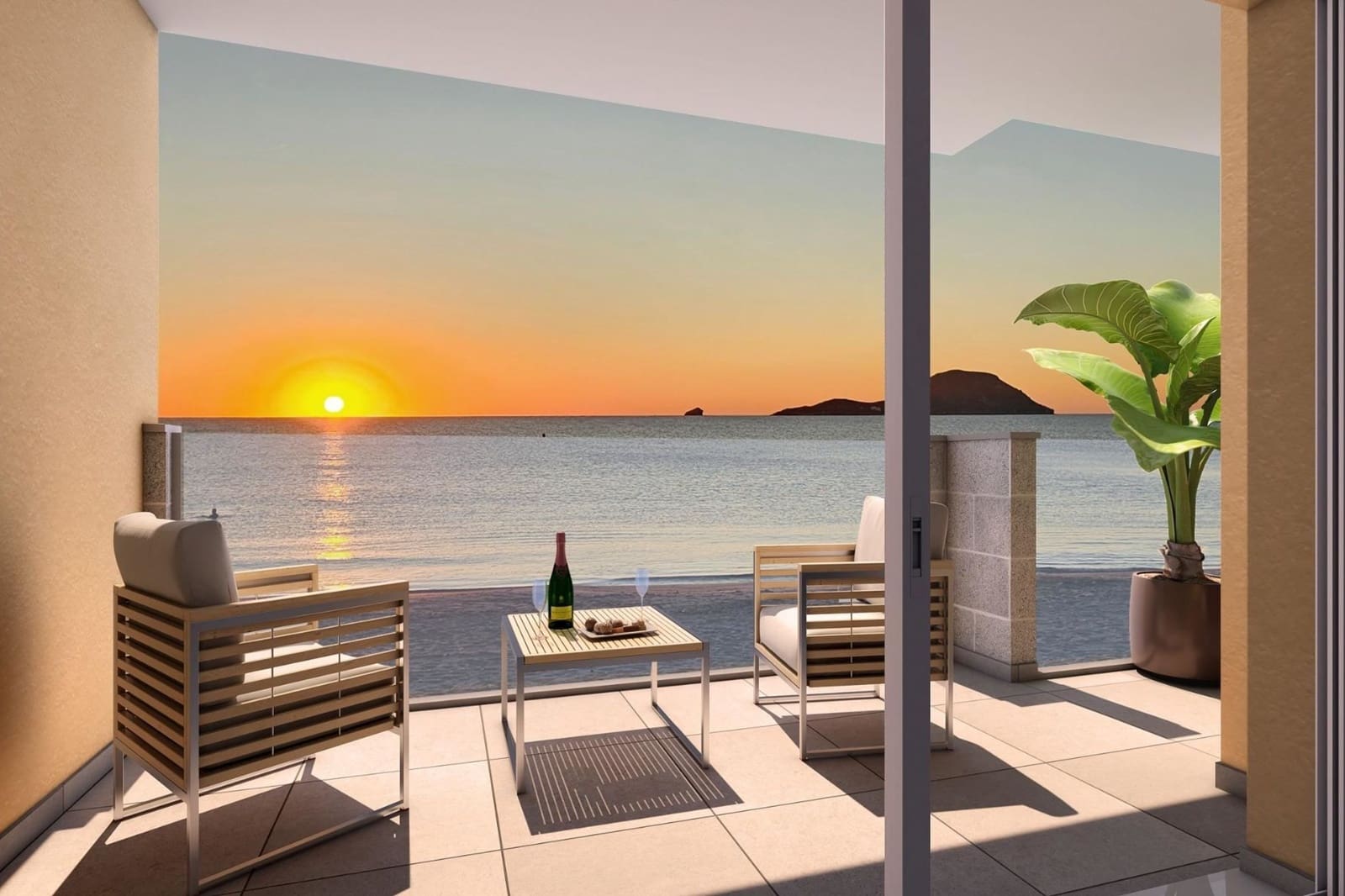 Apartamento de 2 habitaciones en La Manga del Mar Menor en venta con piscina garaje - 263.000 € (Ref: 10120830)