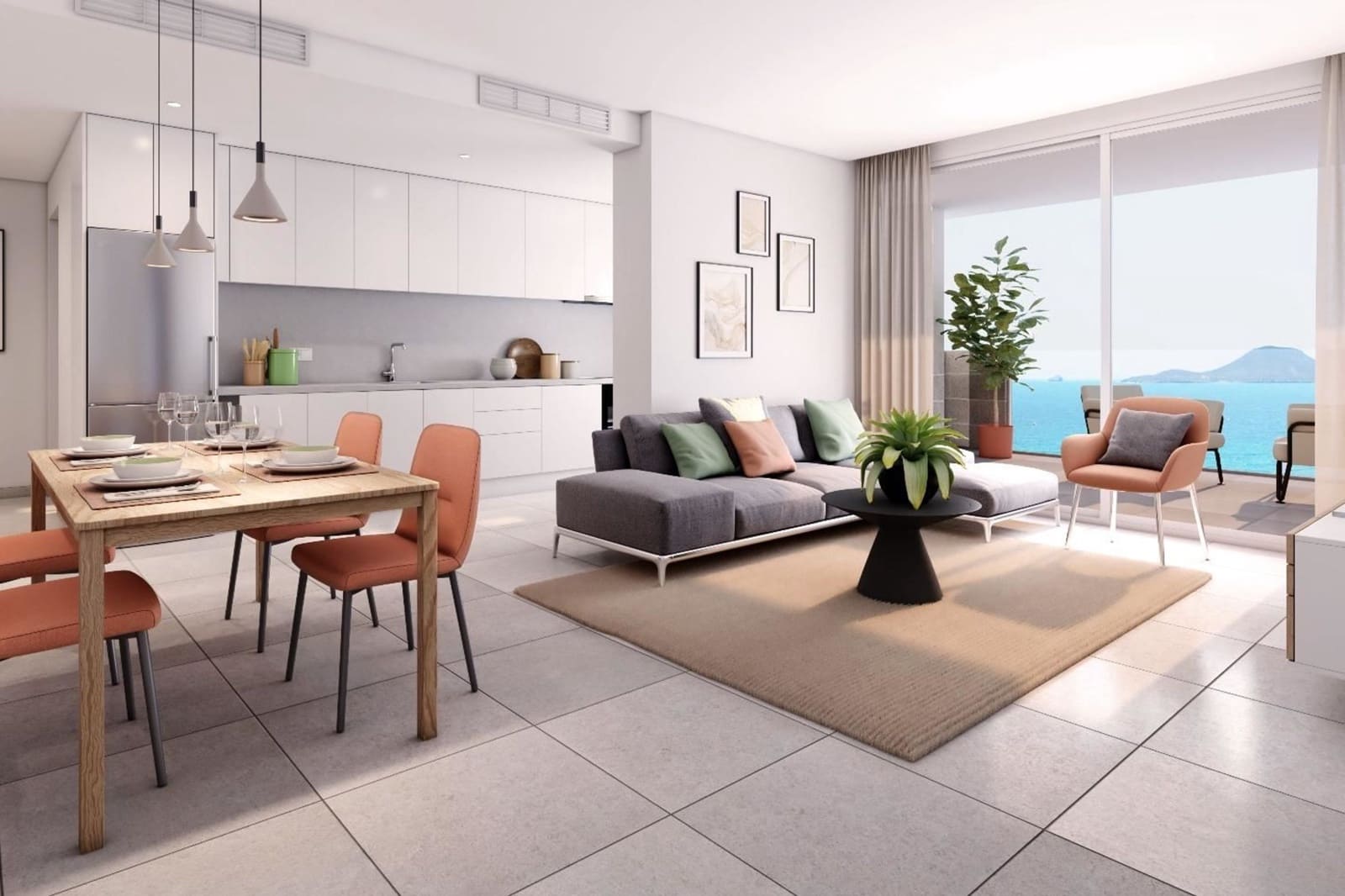 Apartamento de 2 habitaciones en La Manga del Mar Menor en venta con piscina garaje - 263.000 € (Ref: 10120830)