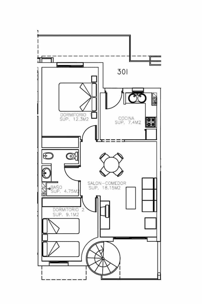2 bedroom Apartment for sale in Los Collados with pool garage - € 132,000 (Ref: 10125271)