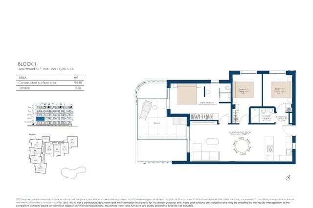 3 camera da letto Appartamento in vendita in El Valle Golf Resort, Murcia città con piscina garage - 370.000 € (Rif: 10130543)