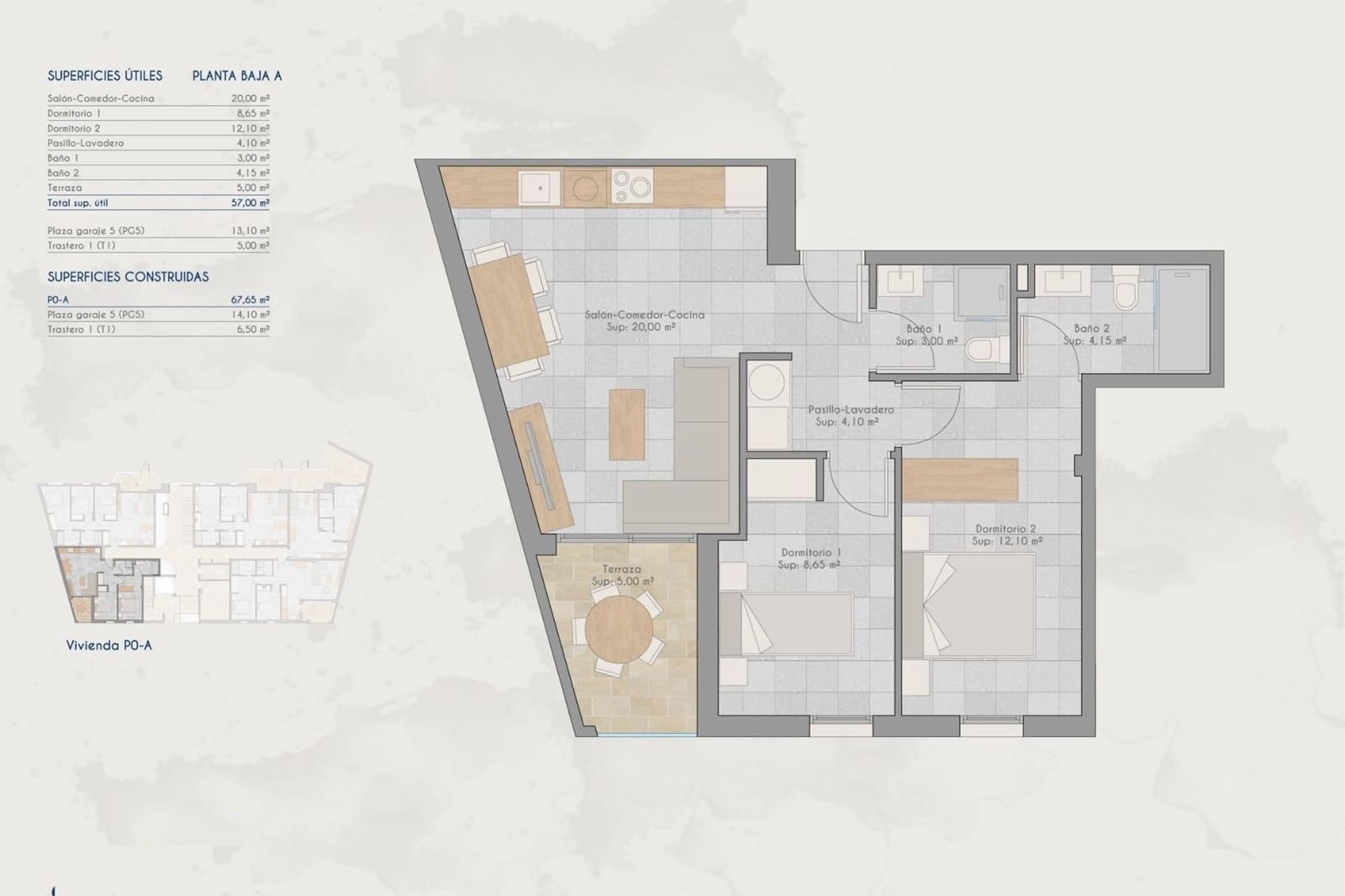 2 chambre Appartement à vendre à Lo Pagan avec piscine garage - 249 000 € (Ref: 10140234)
