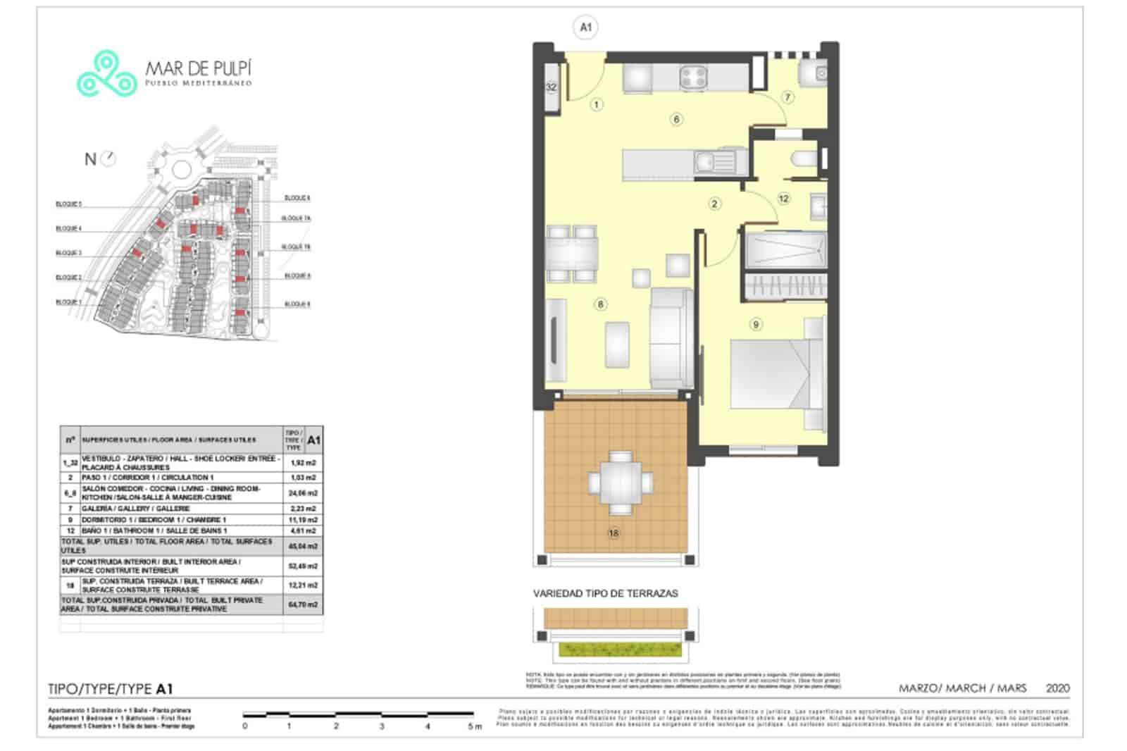 1 chambre Appartement à vendre à Pulpi avec piscine - 157 000 € (Ref: 7334849)