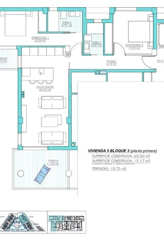 2 sovrum Lägenhet till salu i Torre-Pacheco med pool - 245 000 € (Ref: 7335486)