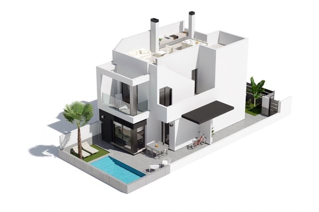 3 slaapkamer Villa te koop in Santiago de la Ribera, San Javier met zwembad - € 353.000 (Ref: 7341605)