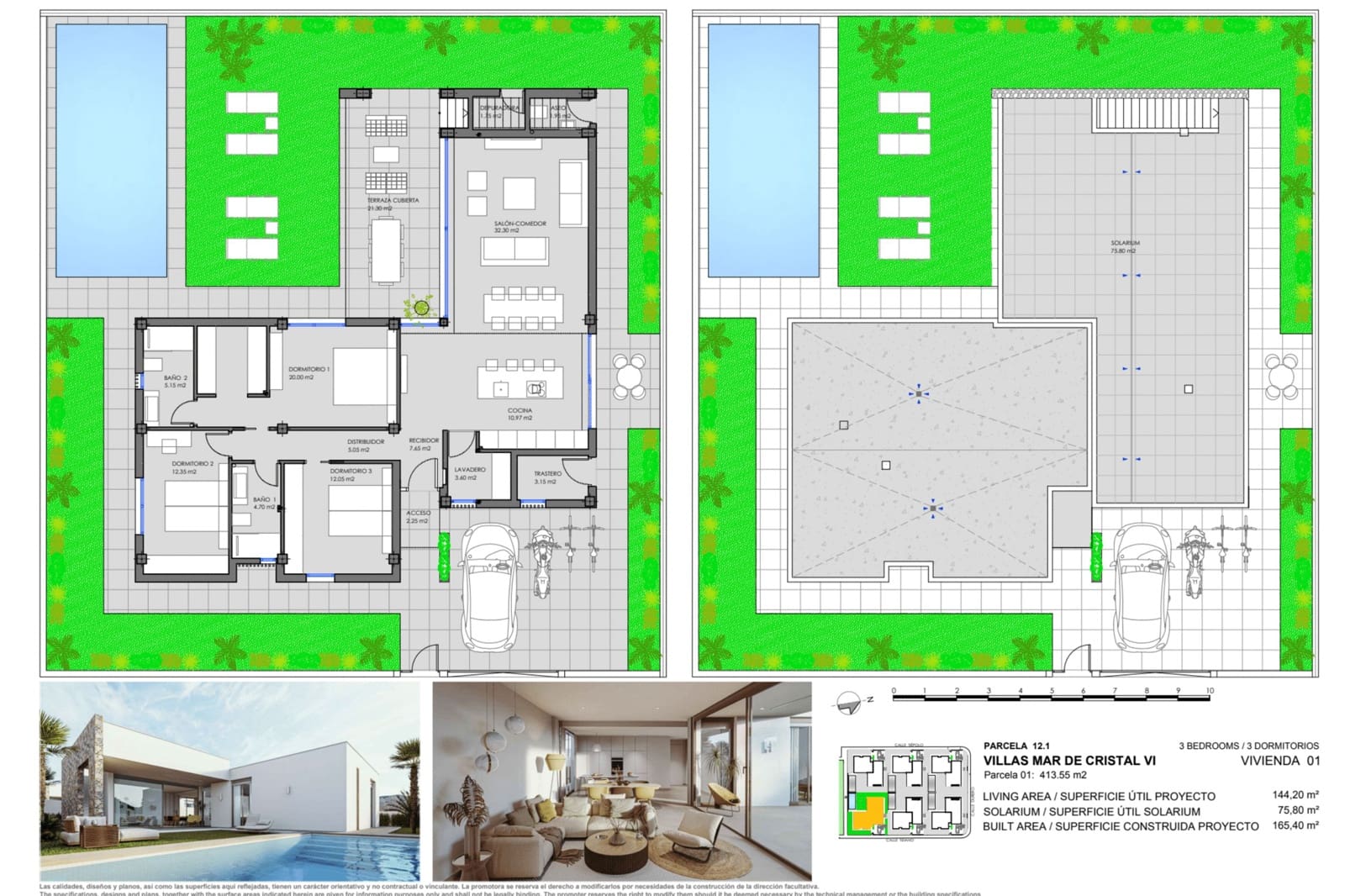 3 soverom Villa til salgs i Mar de Cristal med svømmebasseng - € 495 000 (Ref: 7498615)