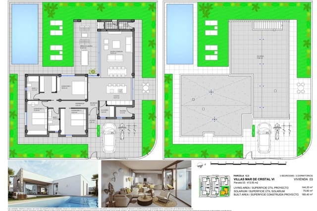 3 soverom Villa til salgs i Mar de Cristal, Cartagena med svømmebasseng - € 495 000 (Ref: 7498615)