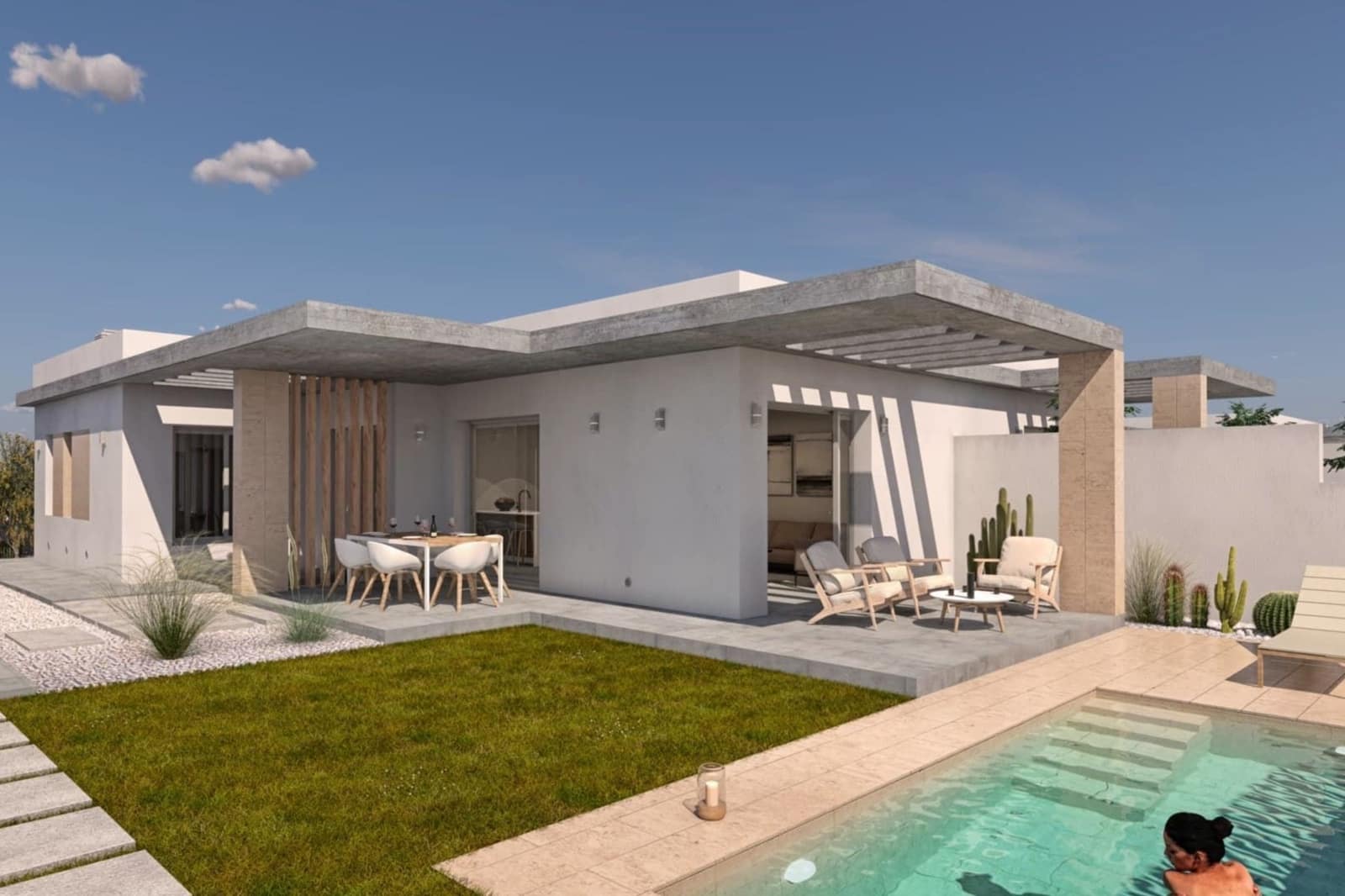 3 slaapkamer Villa te koop in Santiago de la Ribera met zwembad - € 439.900 (Ref: 7620267)