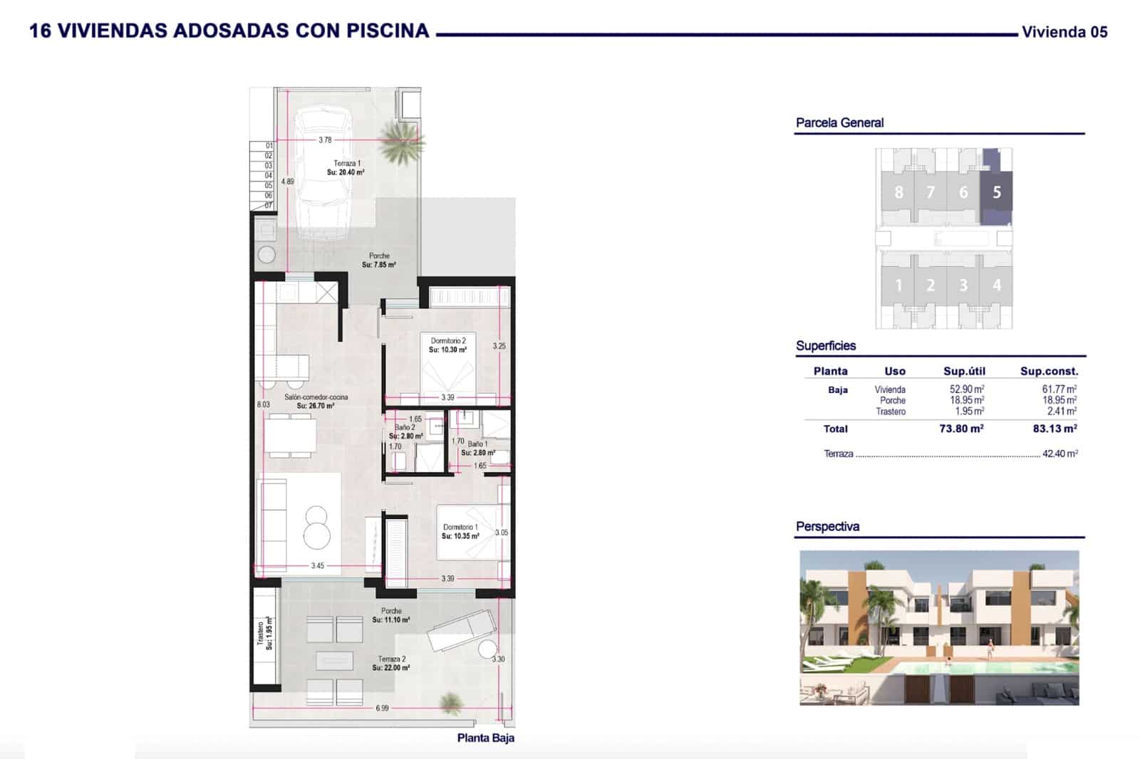 2 sovrum Lägenhet till salu i Lo Pagan med pool - 203 000 € (Ref: 7881552)