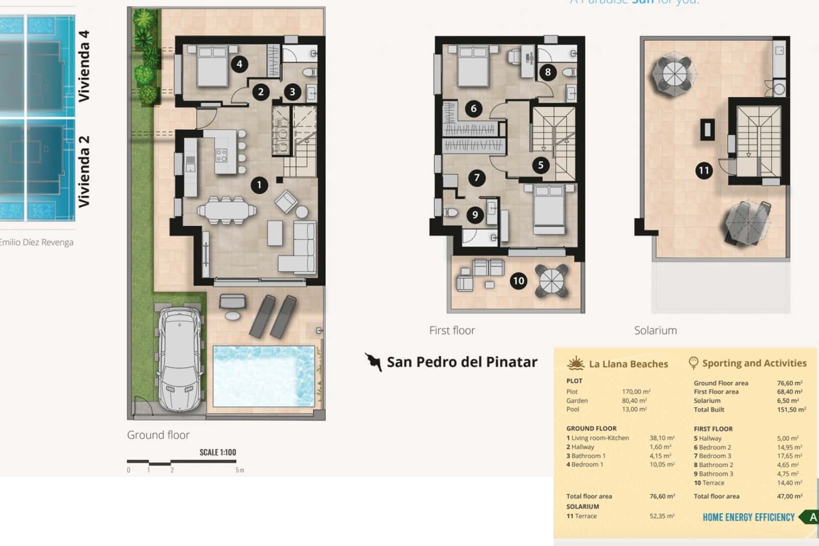 Chalet de 3 habitaciones en San Pedro del Pinatar en venta con piscina - 489.000 € (Ref: 8474176)