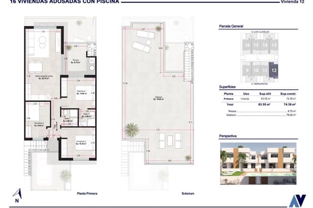 3 bedroom Apartment for sale in El Mojon, San Pedro del Pinatar with pool - € 215,000 (Ref: 8512553)