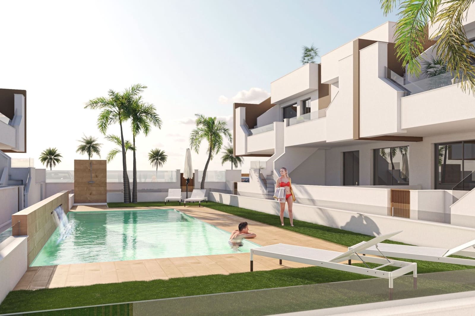 3 bedroom Apartment for sale in El Mojon with pool - € 215,000 (Ref: 8512553)