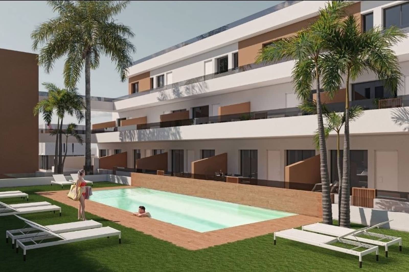 Apartamento de 3 habitaciones en San Pedro del Pinatar en venta con piscina - 250.000 € (Ref: 8512555)