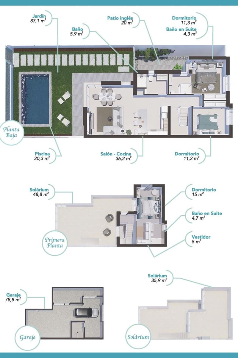 3 bedroom Villa for sale in Los Alcazares with pool - € 467,000 (Ref: 8712429)