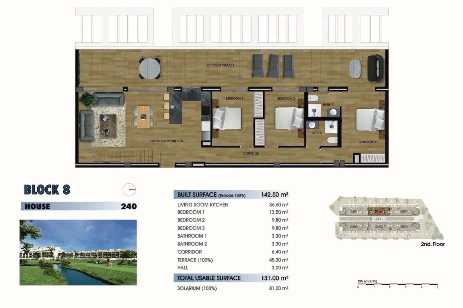 3 soverom Leilighet til salgs i Los Alcazares med svømmebasseng - € 405 000 (Ref: 8953366)