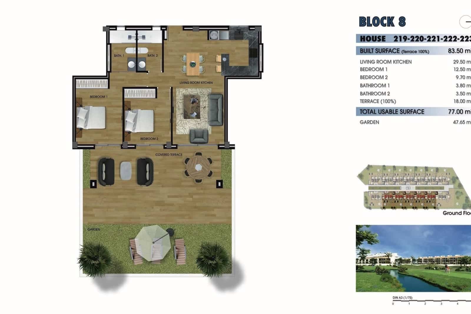 2 soverom Leilighet til salgs i Los Alcazares med svømmebasseng - € 275 000 (Ref: 8953368)