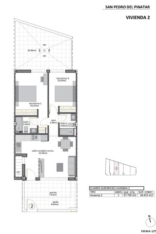 2 sovrum Lägenhet till salu i San Pedro del Pinatar ciudad, San Pedro del Pinatar med pool - 299 950 € (Ref: 9016528)