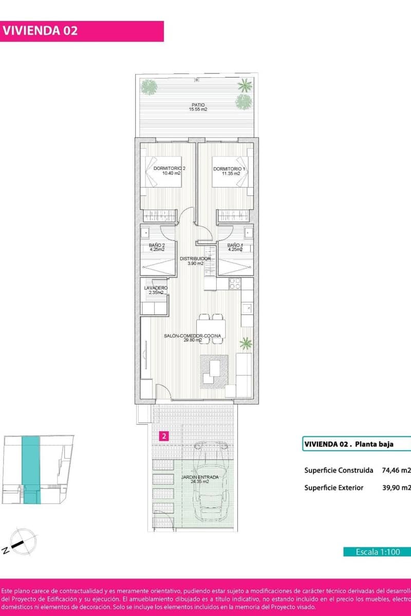 2 sovrum Lägenhet till salu i Lo Pagan - 258 900 € (Ref: 9111332)
